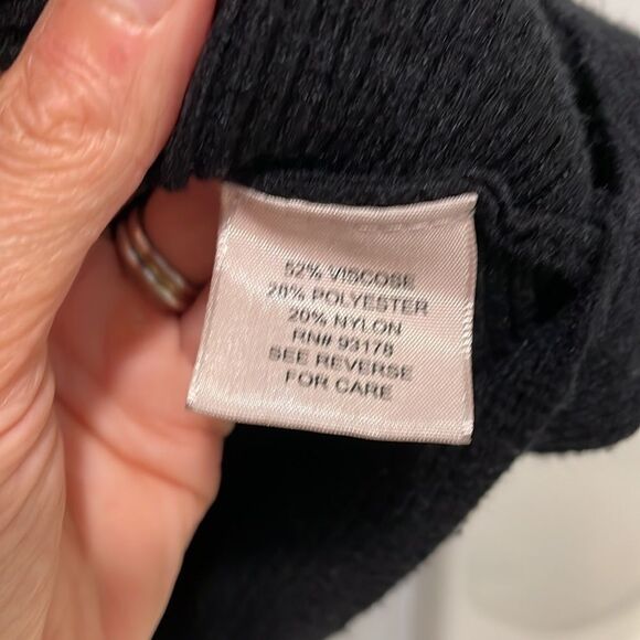 PHILOSOPHY woman’s black boat neck long sleeve black sweater - Picture 5 of 10